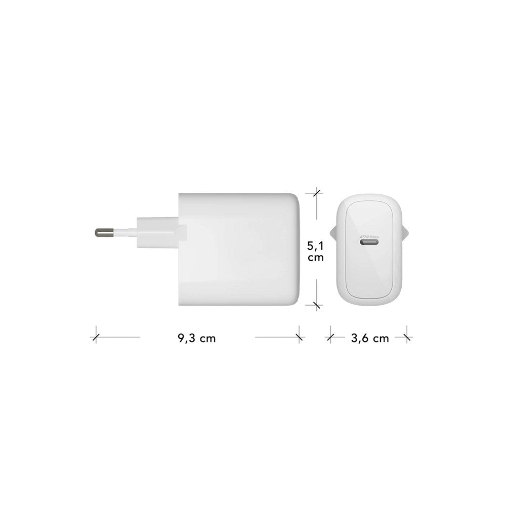 dbramante1928 EU Wall Charger - 1 x USB-C 45W - White