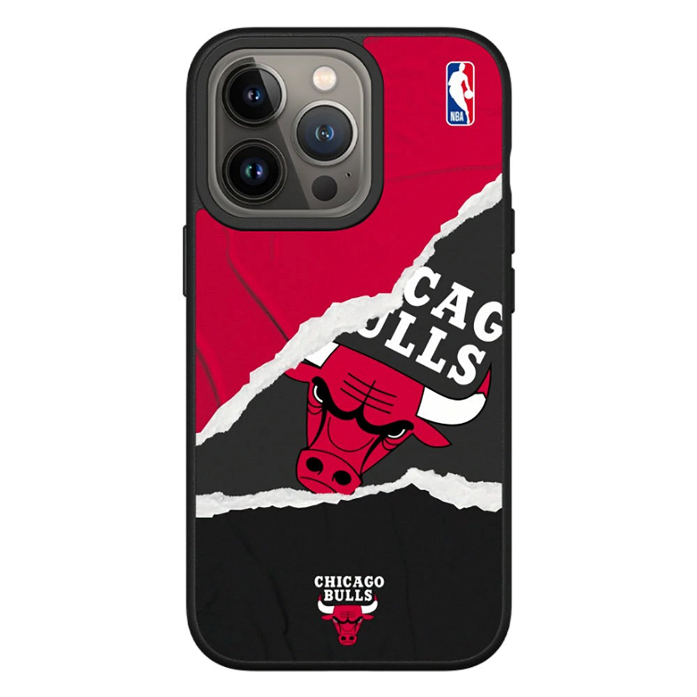 iPhone 13 Pro RhinoShield SolidSuit Drop Proof NBA Case with Chicago Bulls - Sweat and Tears