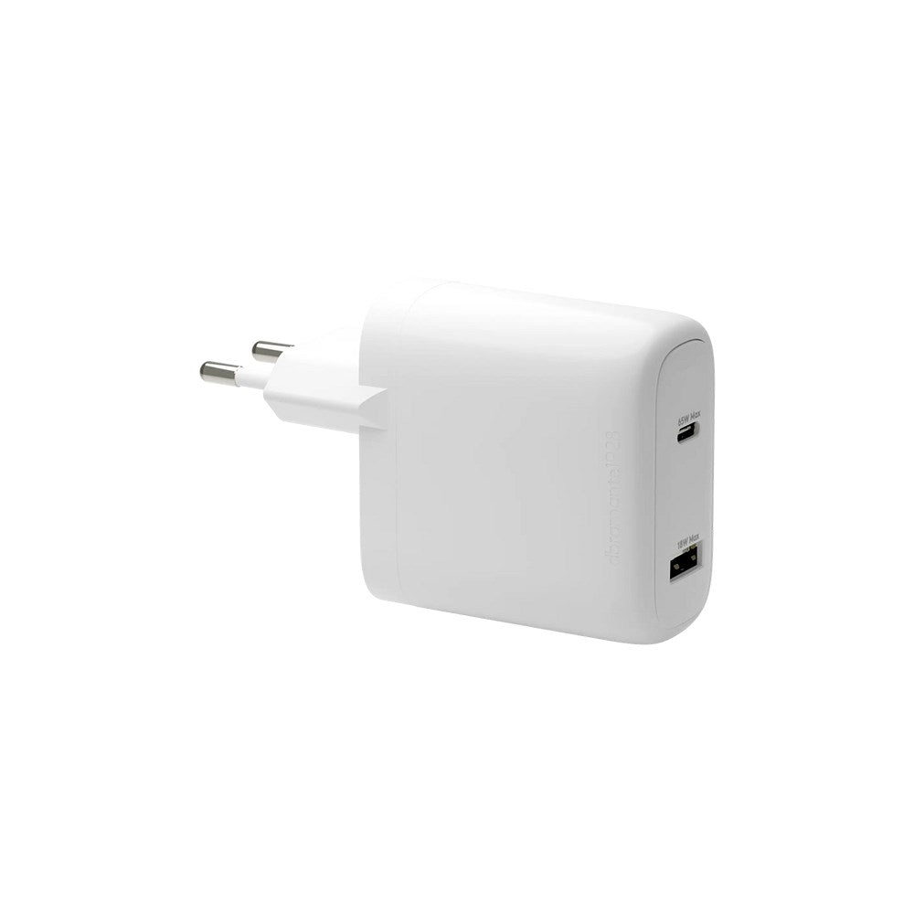 dbramante1928 EU Wall Charger - 1 x USB-C 65W/1 x USB-A 18W - White