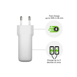 dbramante1928 EU Wall Charger - 1 x USB-C 65W/1 x USB-A 18W - White