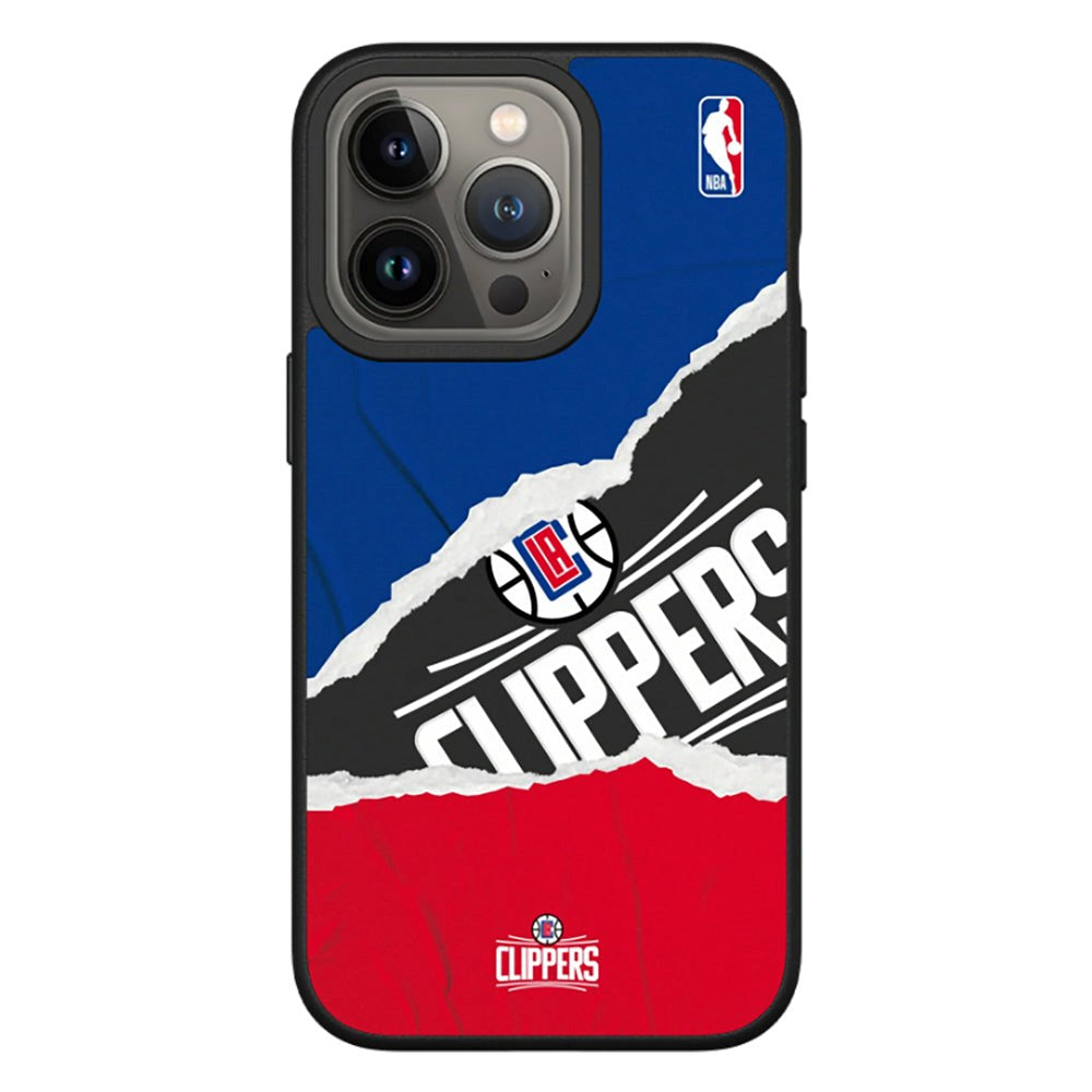 iPhone 13 Pro RhinoShield SolidSuit Drop Proof NBA Case with LA Clippers - Sweat and Tears