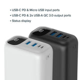 Canyon PB301 20W PowerBank - 30.000 mAh - White