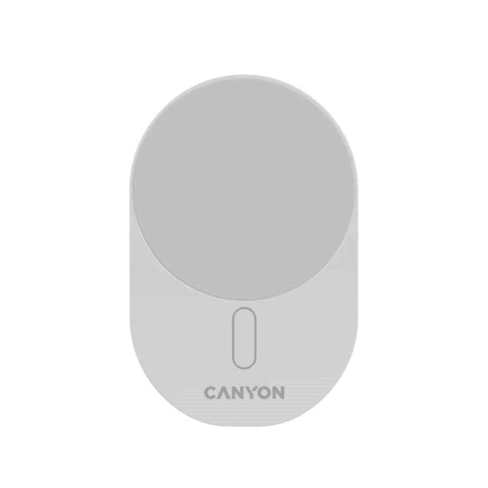 Canyon OnGrip 105 15W Car Charger for Air Vent - Qi2 / MagSafe Compatible - White