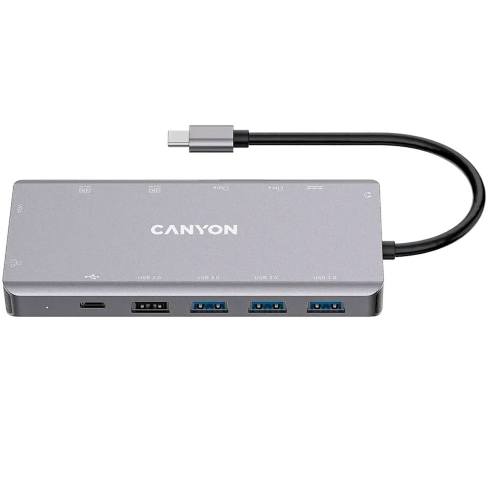 Canyon DS12 13-in-1 USB-C Hub - Grey