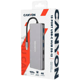 Canyon DS12 13-in-1 USB-C Hub - Grey