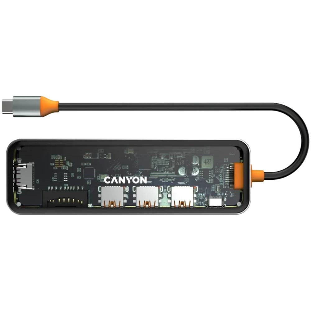 Canyon DS13 100W 7-in-1 USB-C Hub - Grey