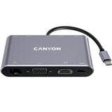 Canyon DS14 8-in-1 USB-C Hub - Grey