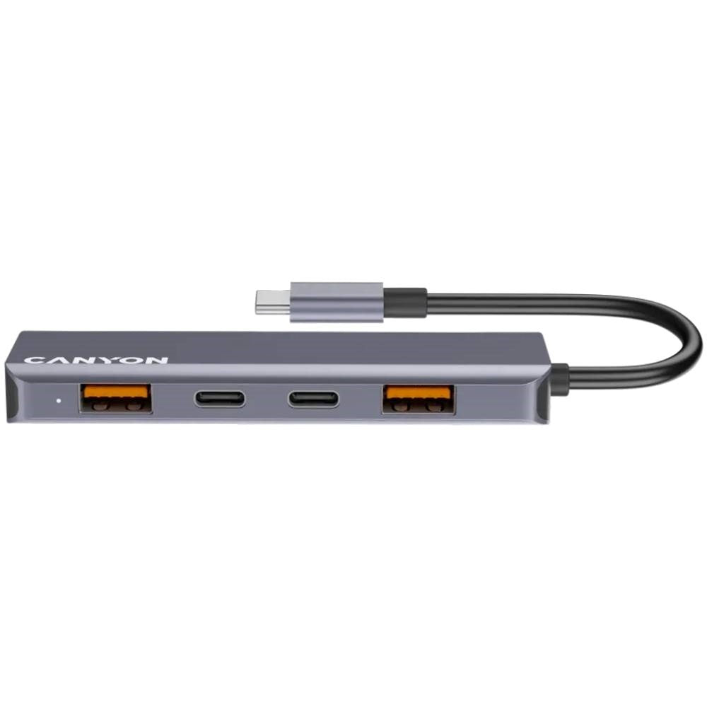 Canyon DS18 100W 5-in-1 USB-C Hub - Grey