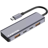 Canyon DS18 100W 5-in-1 USB-C Hub - Grey