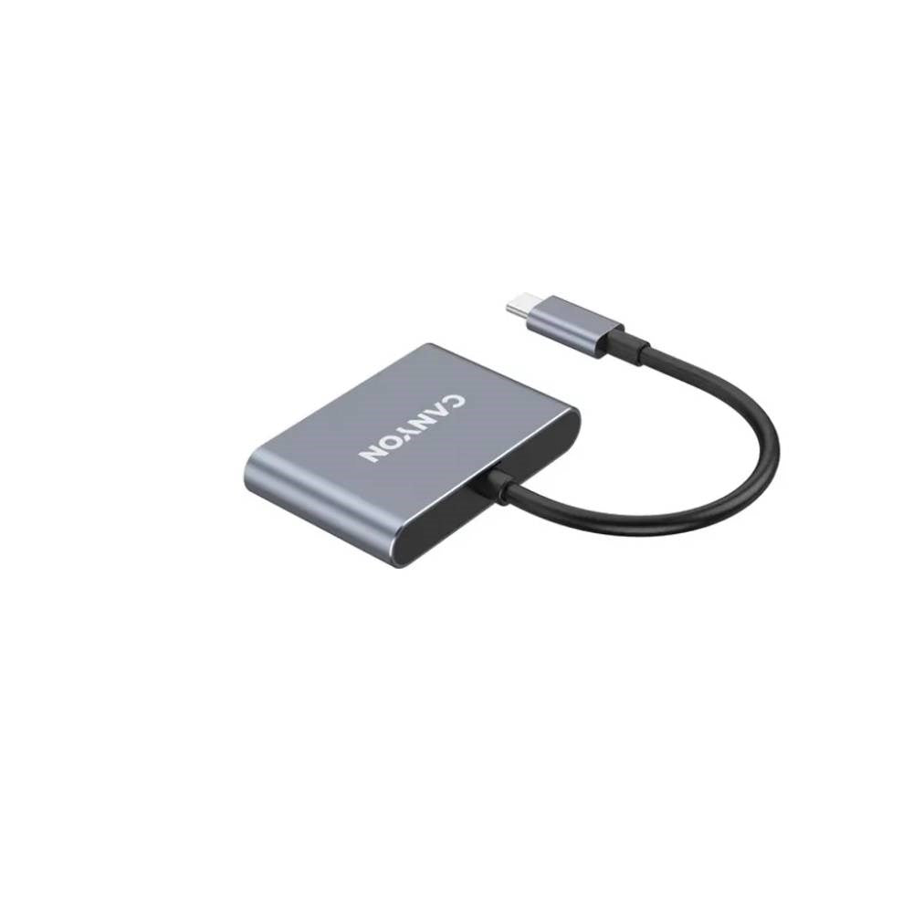 Canyon DS3 3-in-1 USB-C Hub - Grey