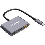 Canyon DS4 100W 3-in-1 USB-C Hub - Grey
