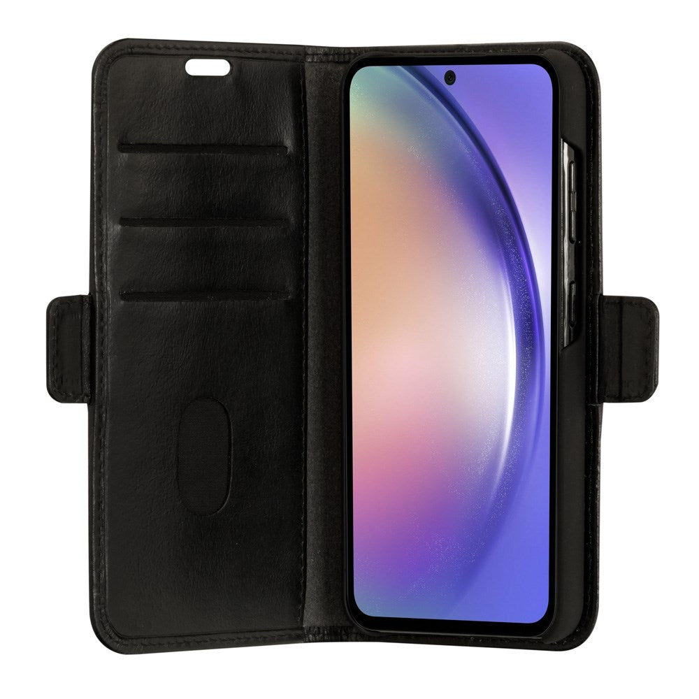 Samsung Galaxy A54 (5G) dbramante1928 Copenhagen Genuine Leather Flip Case with Wallet - Black