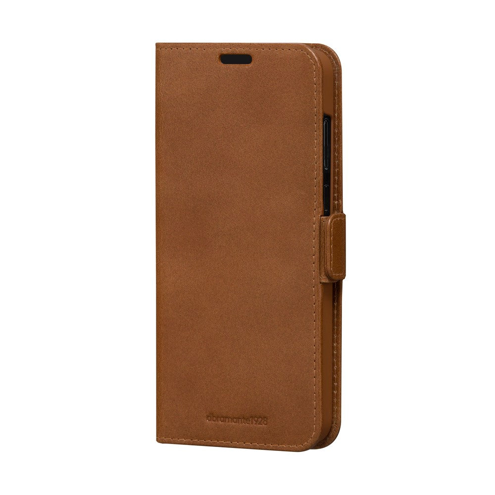 Samsung Galaxy A55 (5G) dbramante1928 Copenhagen Genuine Leather Flip Case with Wallet - Tan