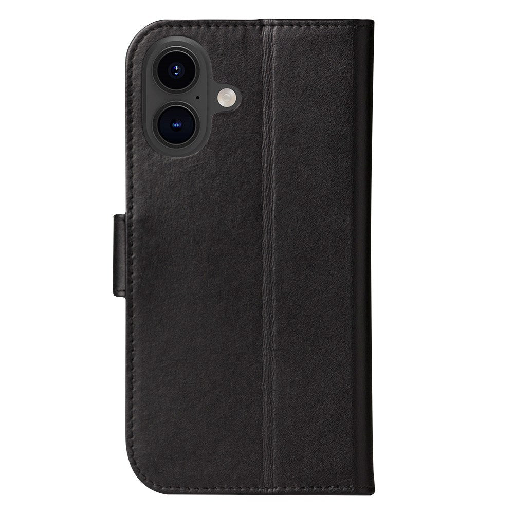 iPhone 16 dbramante1928 Copenhagen Slim Genuine Leather Case w. Wallet - Black