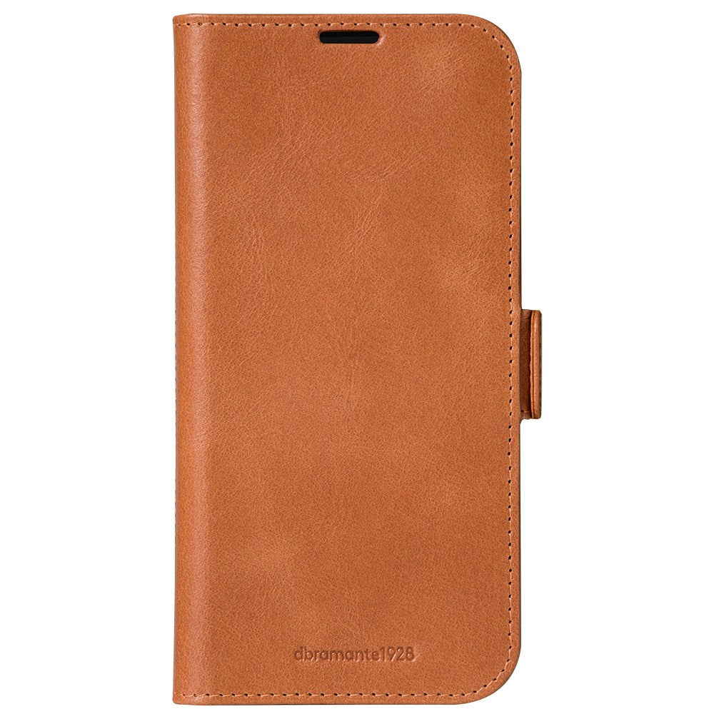 iPhone 16 Pro Max dbramante1928 Copenhagen Slim Genuine Leather Case w. Wallet - Tan