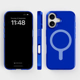 agood company iPhone 16 CLRPRTCT 100% Recycled Plastic Case - Transparent / Cobalt Blue