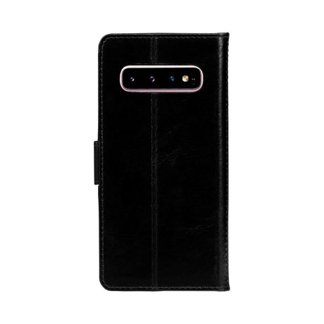 Samsung Galaxy S10 dbramante1928 Copenhagen Genuine Leather Flip Case with Wallet - Black