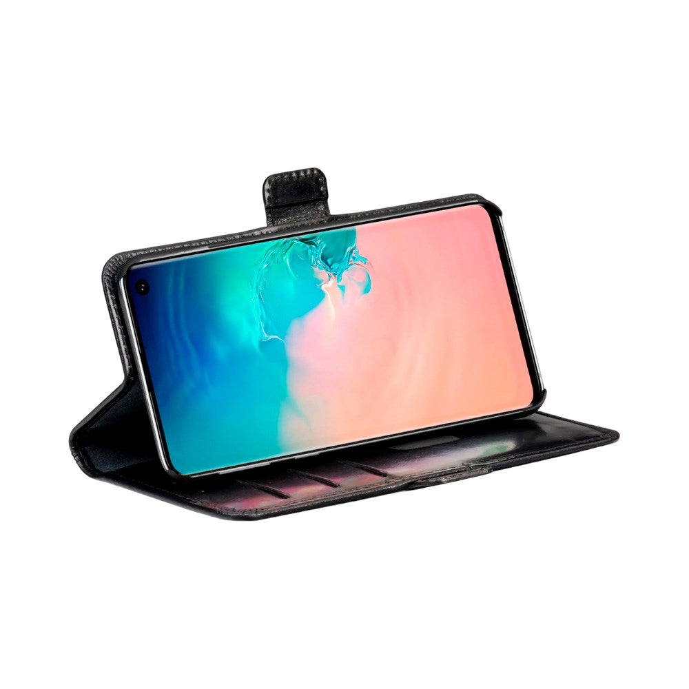 Samsung Galaxy S10 dbramante1928 Copenhagen Genuine Leather Flip Case with Wallet - Black