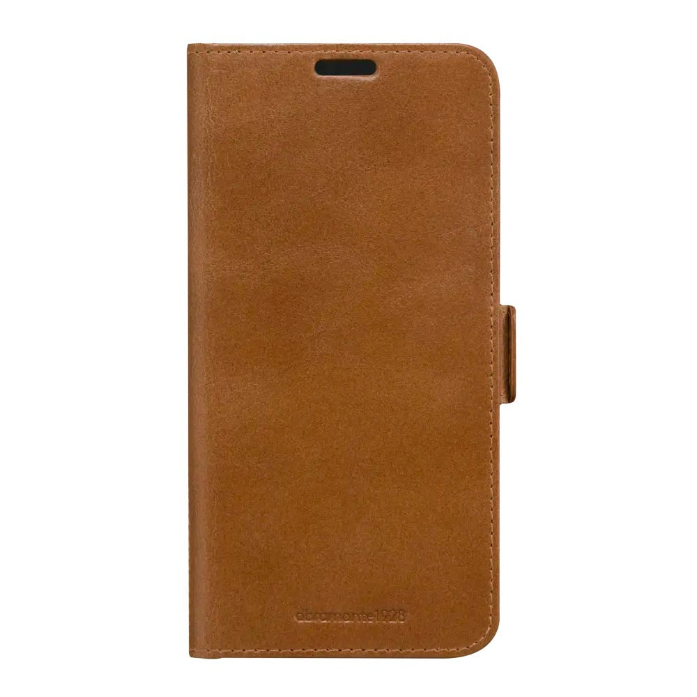 Samsung Galaxy S24 dbramante1928 Copenhagen Genuine Leather Magnet Flip Case - Tan