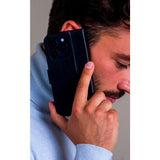 iPhone 14 Plus dbramante1928 Copenhagen Genuine Leather Magnet Flip Case - Black