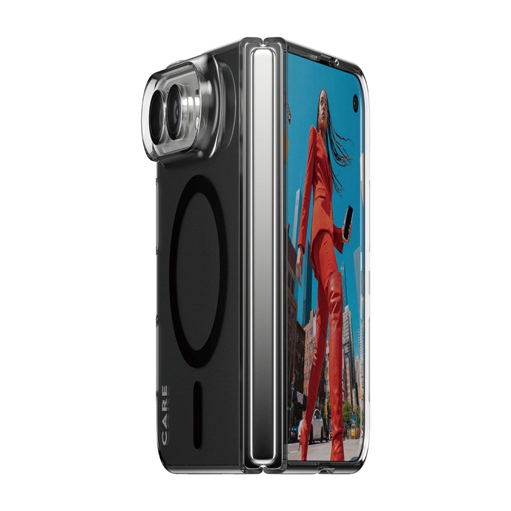 iPhone Duo CARE by PanzerGlass FLAGSHIP Signature Case  - MagSafe Compatible - Smokey Black