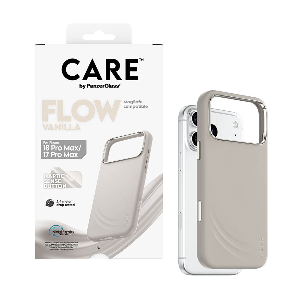 iPhone 18 Pro Max  / 17 Pro Max CARE by PanzerGlass Feature Flow Case - MagSafe Compatible - Vanilla