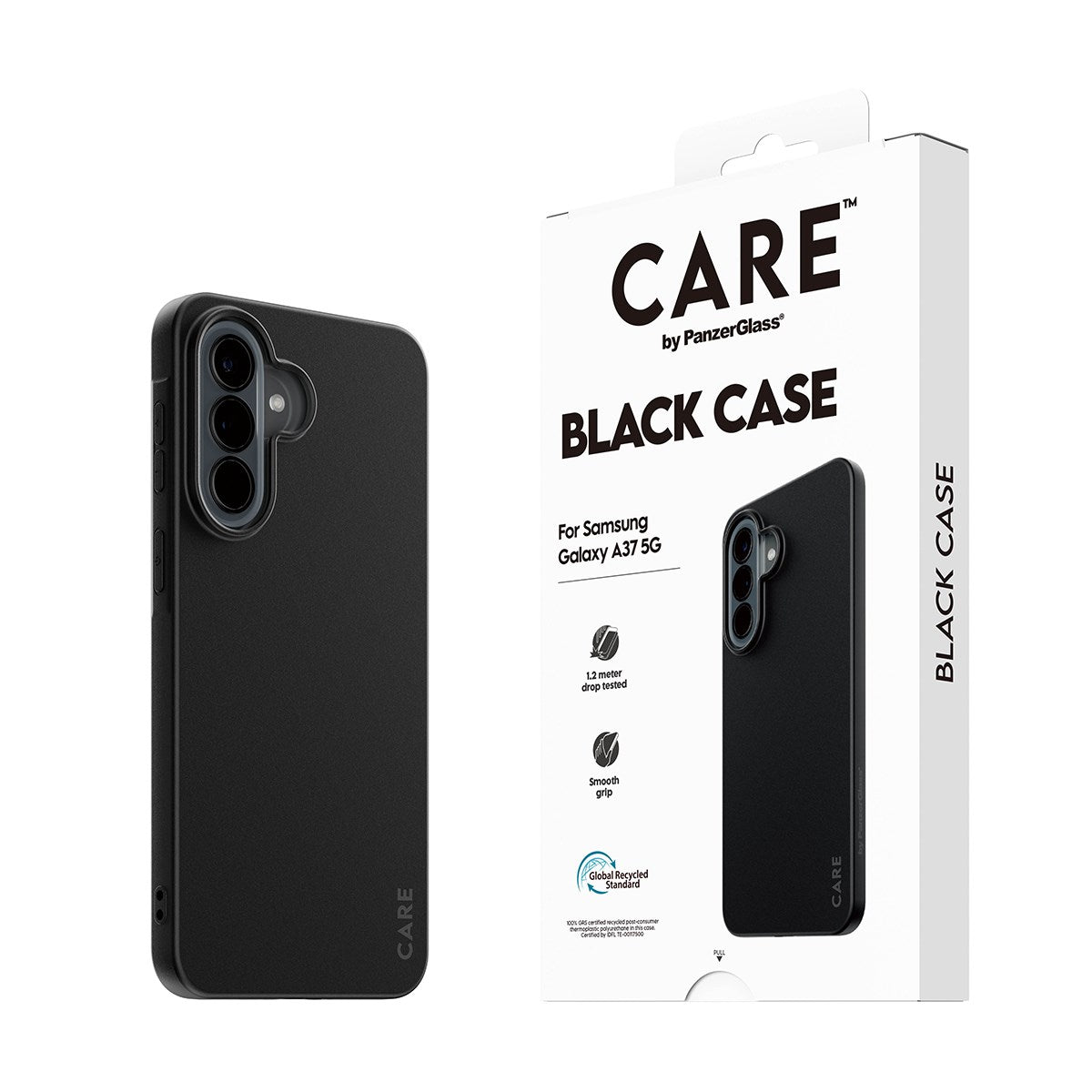 Samsung Galaxy A37 CARE by PanzerGlass Fearlessly Fashionable Case - Black