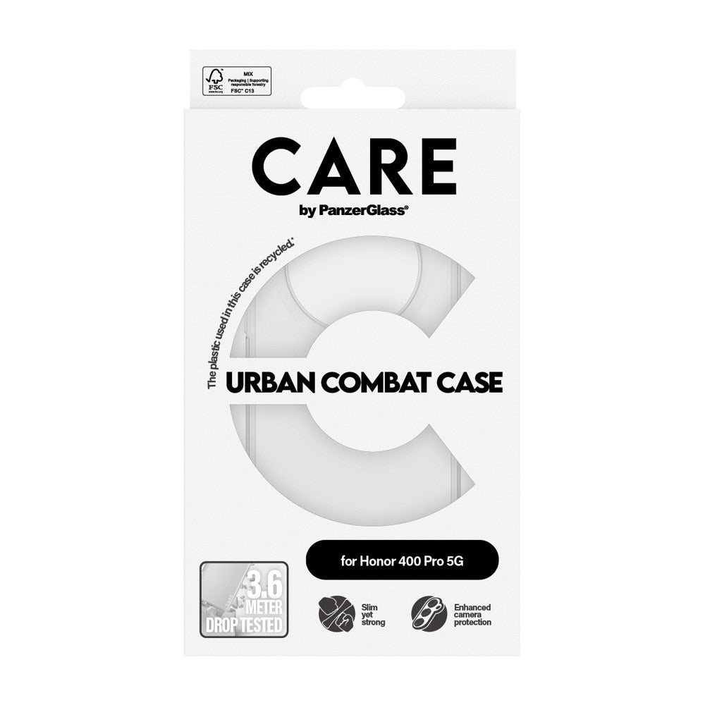 CARE by PanzerGlass Honor 400 Pro FLAGSHIP Urban Combat Case - Transparent