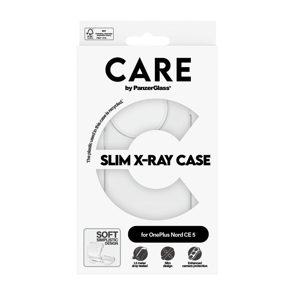CARE by PanzerGlass OnePlus Nord CE5 FASHION X-Ray Soft Basic Case - Transparent
