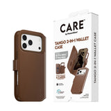 iPhone 18 Pro Max  / 17 Pro Max CARE by PanzerGlass Feature Tango 2-in-1 Flip Case with Wallet - MagSafe Compatible - Brown