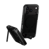 iPhone 18 Pro / 17 Pro CARE by PanzerGlass Feature Kickstand Case - MagSafe Compatible - Black / Transparent