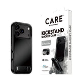iPhone 18 Pro / 17 Pro CARE by PanzerGlass Feature Kickstand Case - MagSafe Compatible - Black / Transparent