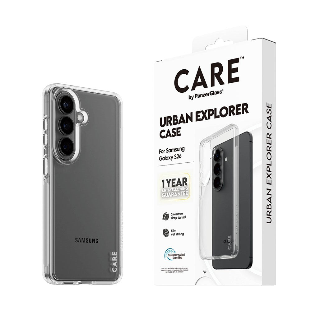 Samsung Galaxy S26 CARE by PanzerGlass Urban Explorer Case - Transparent