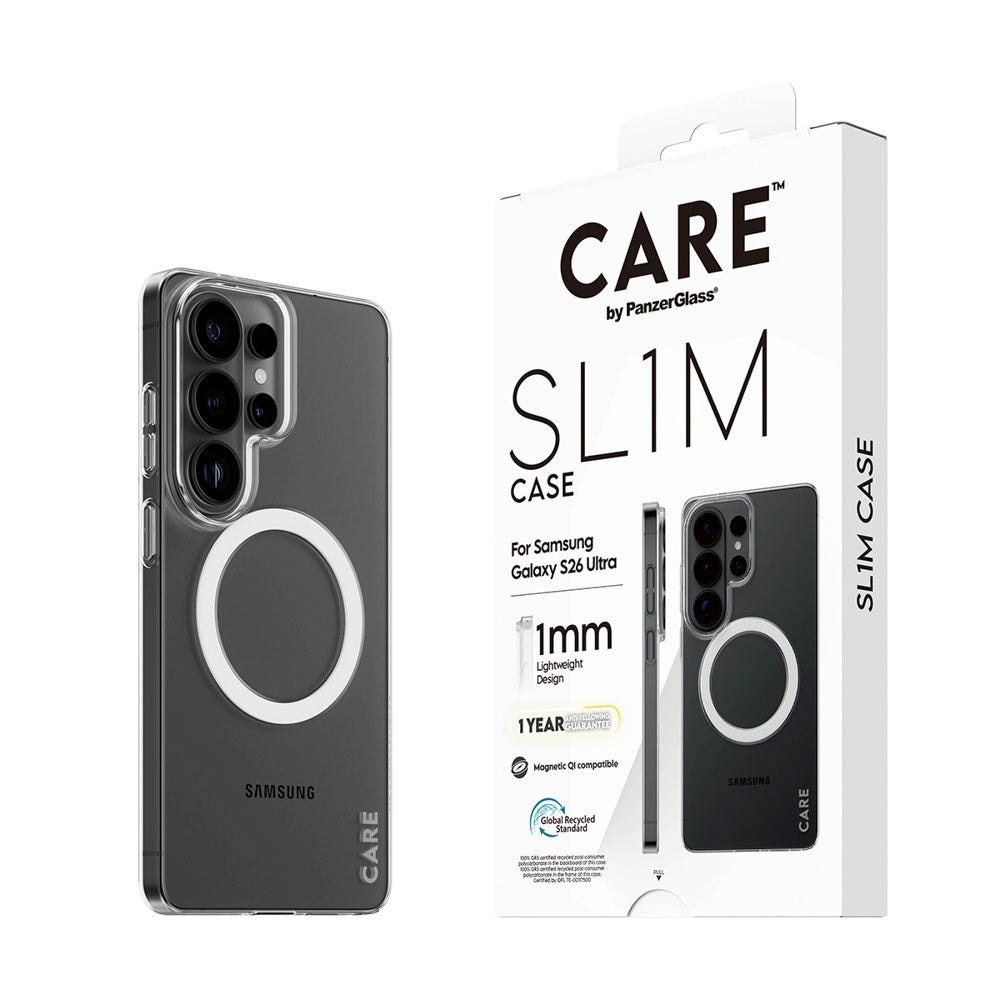 Samsung Galaxy S26 Ultra CARE by PanzerGlass SL1M Case - Transparent
