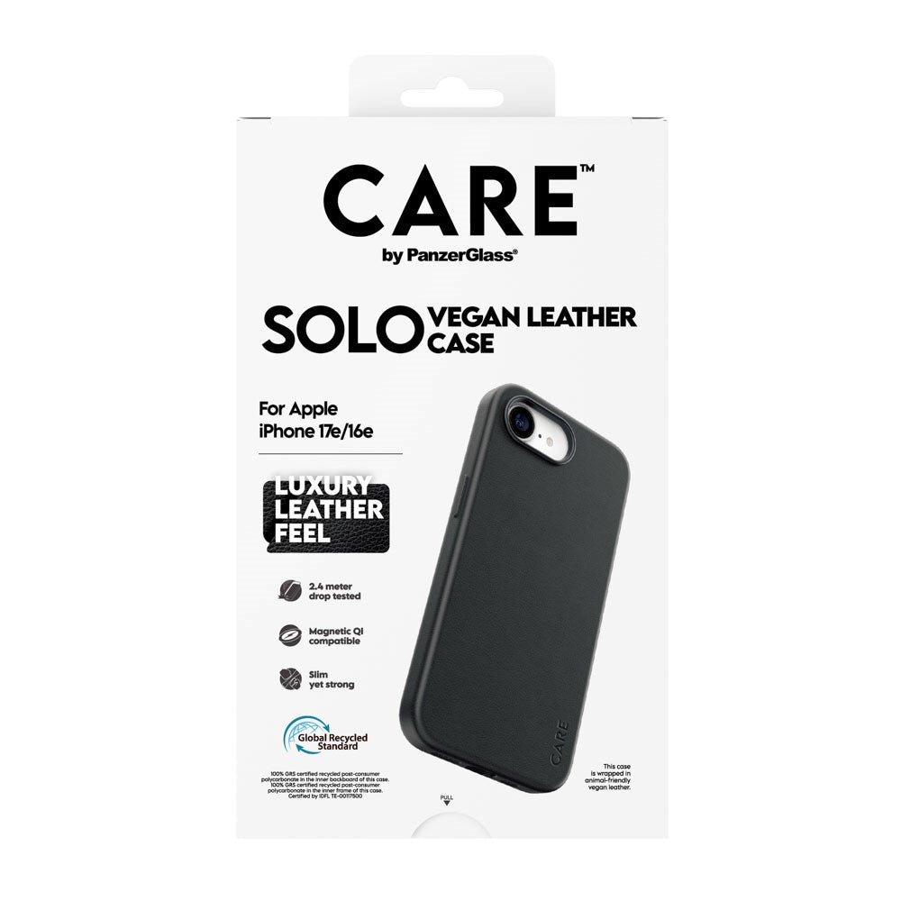iPhone 17e / 16e CARE by PanzerGlass SOLO Case - Black