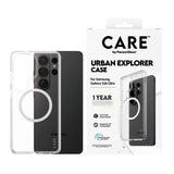 Samsung Galaxy S26 Ultra CARE by PanzerGlass Urban Explorer Case - Qi Compatible - Transparent / White