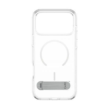 iPhone 18 Pro Max  / 17 Pro Max CARE by PanzerGlass Feature Kickstand Case - MagSafe Compatible - Transparent / White