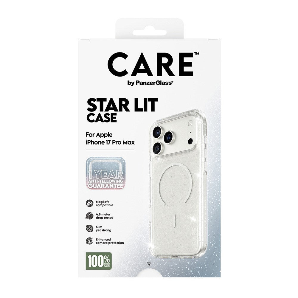 CARE by PanzerGlass iPhone 17 Pro Max FLAGSHIP Urban Explorer Case - MagSafe Compatible - Transparent / Star Lit