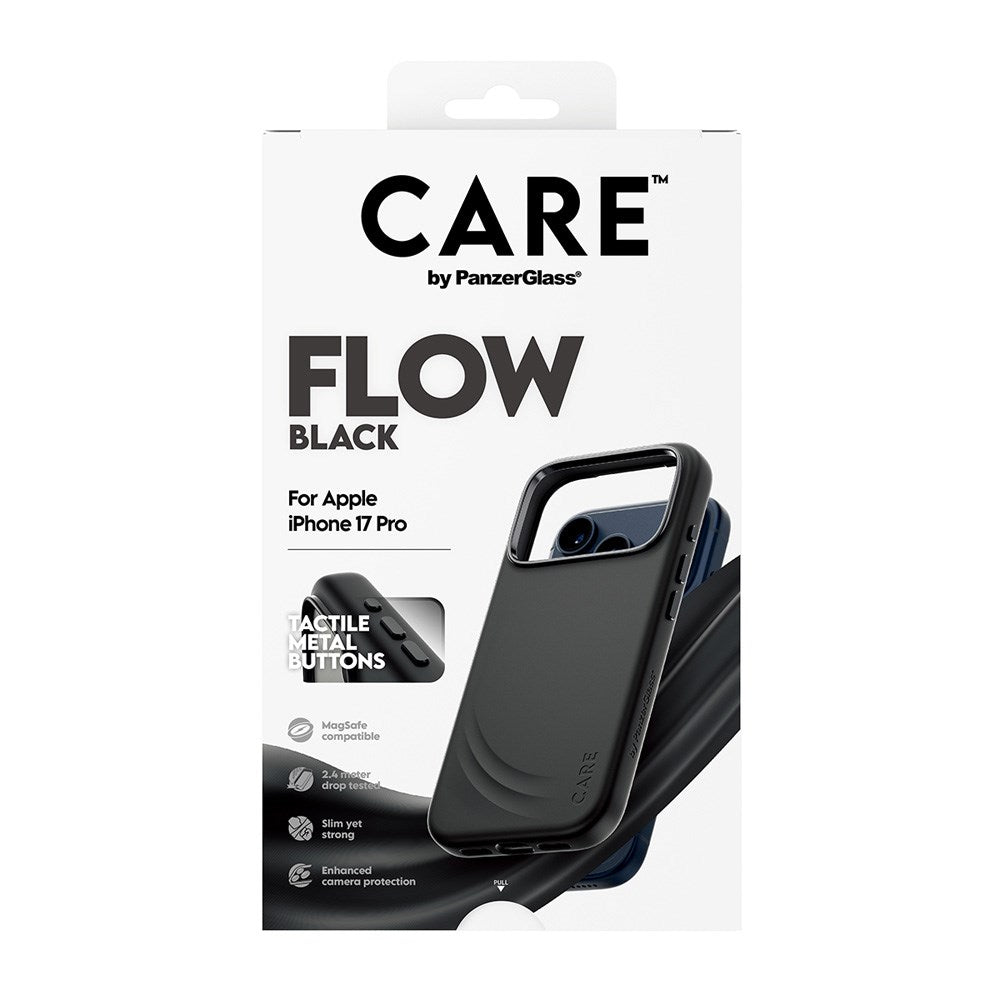 CARE by PanzerGlass iPhone 17 Pro Feature Flow Case - MagSafe Compatible - Black