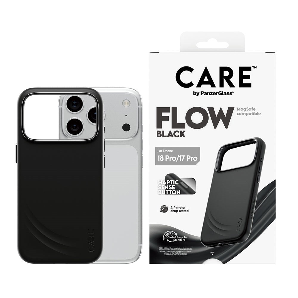 iPhone 18 Pro / 17 Pro CARE by PanzerGlass Feature Flow Case - MagSafe Compatible - Black