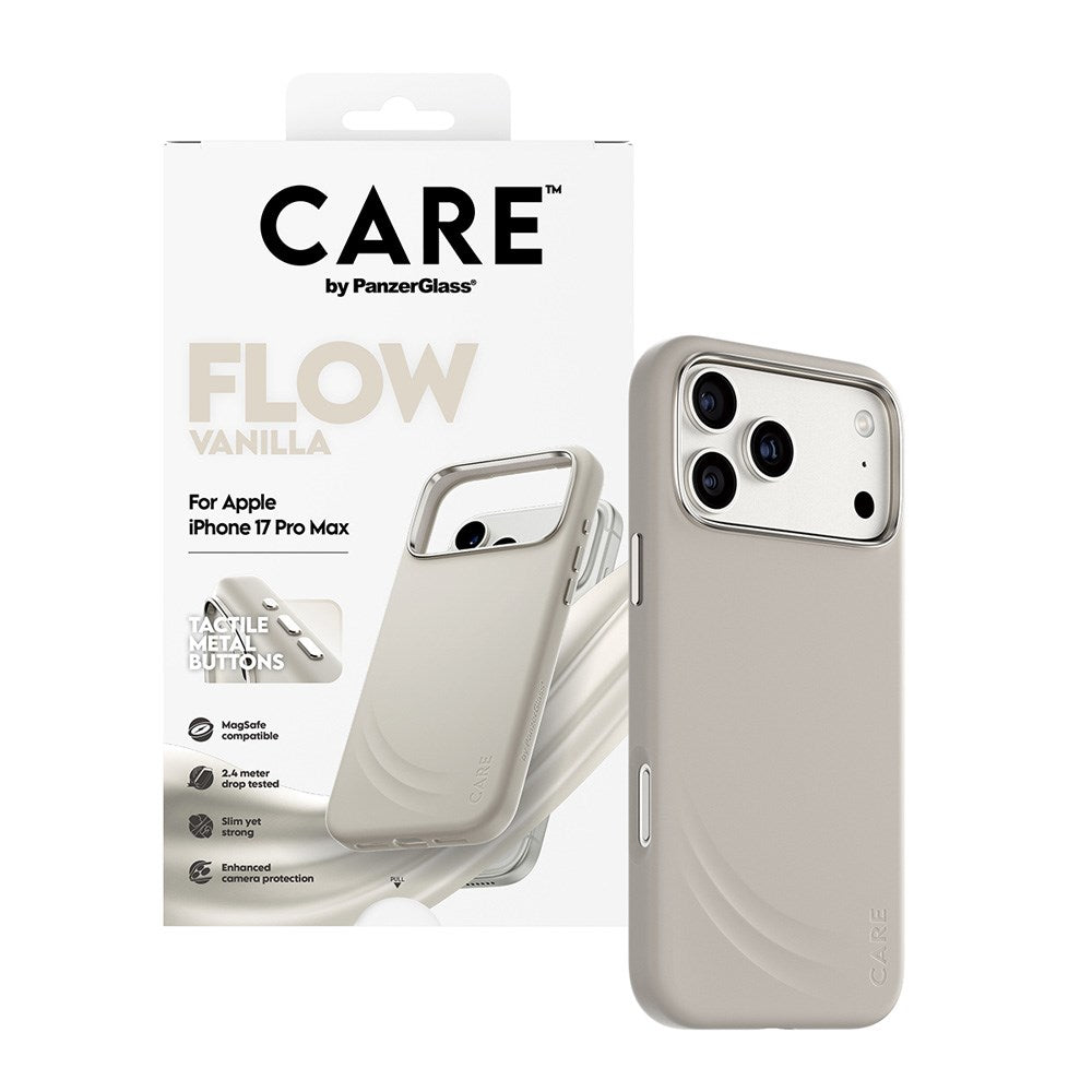 CARE by PanzerGlass iPhone 17 Pro Max Flow Case - MagSafe Compatible - Vanilla