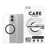 CARE by PanzerGlass Samsung Galaxy S25 Edge FLAGSHIP Urban Combat Case - MagSafe Compatible - Transparent / Black