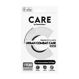 CARE by PanzerGlass Samsung Galaxy S25 Edge FLAGSHIP Urban Combat Case - MagSafe Compatible - Transparent / Black