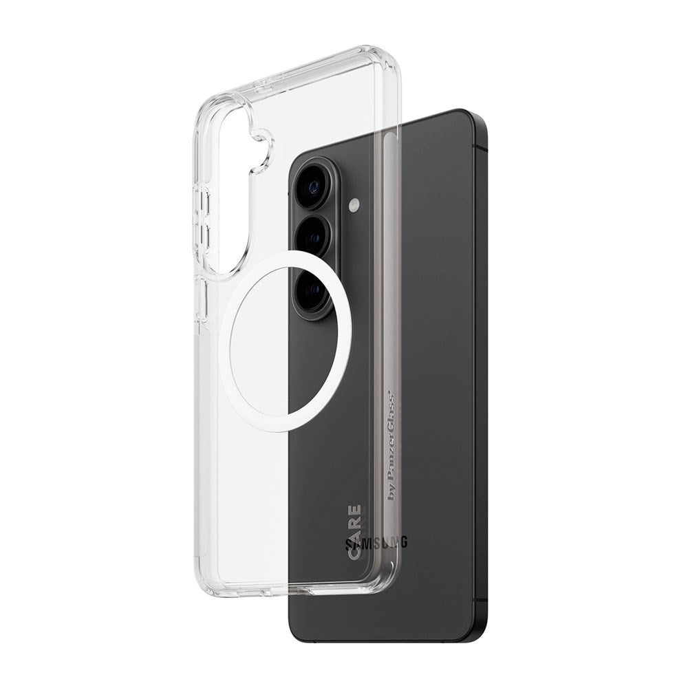 Samsung Galaxy S26+ (Plus) CARE by PanzerGlass Urban Explorer Case - Qi Compatible - Transparent / White