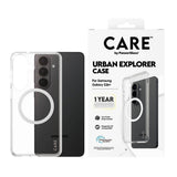 Samsung Galaxy S26+ (Plus) CARE by PanzerGlass Urban Explorer Case - Qi Compatible - Transparent / White