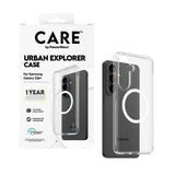 Samsung Galaxy S26+ (Plus) CARE by PanzerGlass Urban Explorer Case - Qi Compatible - Transparent / White
