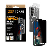 Samsung Galaxy S26 Ultra Urban Combat 3-in-1 Privacy Bundle with Case / Screen Protector (Privacy) / Camera Protection - Qi Compatible - Transparent
