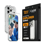 iPhone 18 Pro CARE By PanzerGlass 3-i-1 FLAGSHIP Bundle - Screen Protector (UWF) / Case / Camera Protection - Transparent