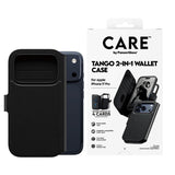 CARE by PanzerGlass iPhone 17 Pro Feature Tango 2-in-1 Flip Case with Wallet - Black