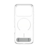 CARE by PanzerGlass iPhone 17 Pro Feature Kickstand Case - MagSafe Compatible - Transparent / Silver